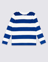 Thumbnail for your product : Marks and Spencer Pure Cotton Striped Top (3-16 Years)
