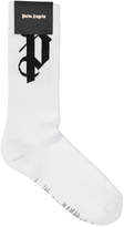 Thumbnail for your product : Palm Angels Printed Cotton Socks