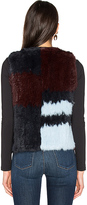 Thumbnail for your product : 525 America Patchwork Rabbit Fur Vest