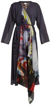 Thumbnail for your product : Vetements Scarf Robe Dress - Navy