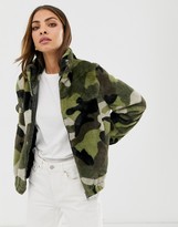Thumbnail for your product : B.young camo fleece jacket