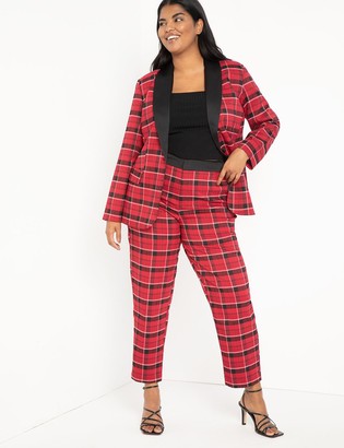 womens holiday plaid pants