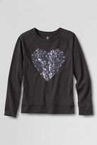 Thumbnail for your product : Lands' End Girls' Long Sleeve Embellished Holiday Crewneck Graphic T-shirt