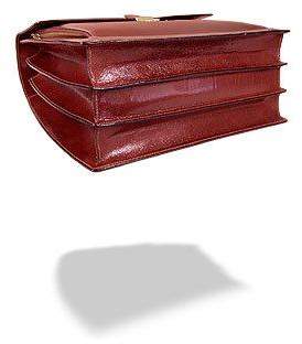 L.a.p.a. Cognac Leather Briefcase