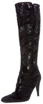 Thumbnail for your product : Sergio Rossi Velvet Lace Boots