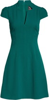Thumbnail for your product : Vince Camuto Notch Neck Fit & Flare Dress