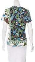 Thumbnail for your product : Tory Burch Abstract Print V-Neck T-Shirt