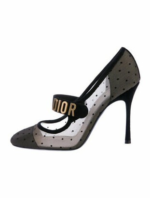 dior heels polka dot