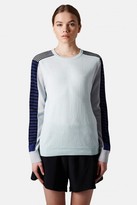 Thumbnail for your product : Topshop Stripe Sleeve Wool Blend Sweater