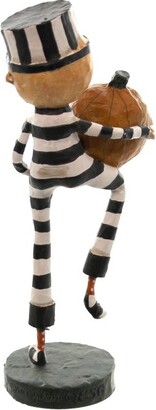 Lori Mitchell Pumpkin Thief - One Figurines 6.25 Inches - Halloween Prisoner Jail - 22632 - Polyresin - Black