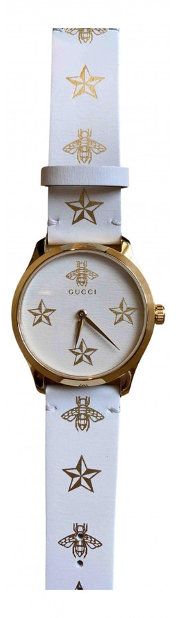 Gucci white watch women's Clearance