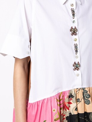 Antonio Marras Floral-Print Shirt Dress