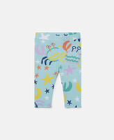 Thumbnail for your product : Stella McCartney Crab Print Jersey Leggings, Woman, Blue