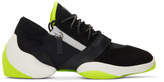 Thumbnail for your product : Giuseppe Zanotti Black and White Suede Light Jump Sneakers