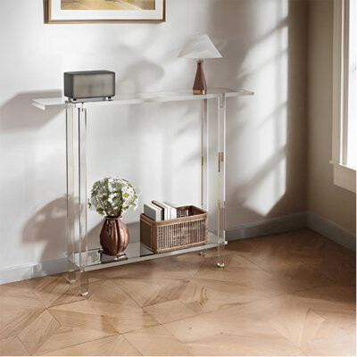 Orren Ellis Multifunctional acrylic transparent console table