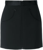 Alexander Wang - high-waited mini-skirt - women - Soie/Polyester/Spandex/Elasthanne/laine vierge - 2
