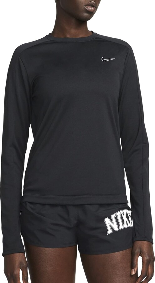 nike women's dri fit long sleeve cotton tee