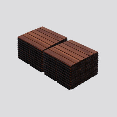 Best Robe Ever 20 PCS Acacia Hardwood Interlocking Deck Tiles 12\