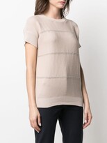 Thumbnail for your product : Peserico Bead-Embellished Textured-Knit Top