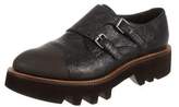 Thumbnail for your product : Brunello Cucinelli Semi Pointed-Toe Leather Oxfords