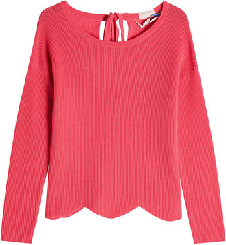 81 Hours Cashmere Pullover with Scalloped Hem