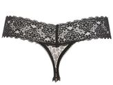 Thumbnail for your product : Charlotte Russe Mesh & Lace Thong Panties - 3 Pack