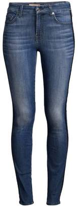 7 For All Mankind Double Racing Stripe Ankle Jeans