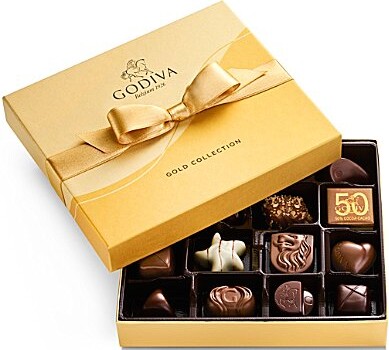 18-Piece Assorted Chocolate Gold Gift Box