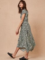 Thumbnail for your product : Mint Velvet Alison Leopard Print Midi Dress, Green