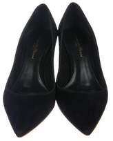 Thumbnail for your product : Gianvito Rossi Suede Pointed-Toe Pumps