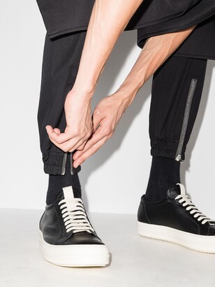 Rick Owens Low-Top Leather Sneakers