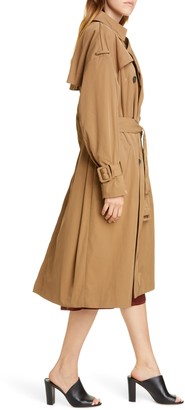 Vince Belted Technical Trench Coat