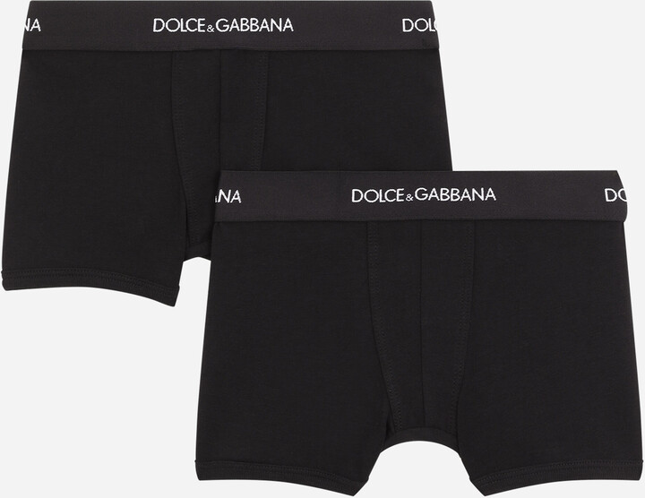 Dolce & Gabbana Boxer two-pack with branded elastic - ShopStyle Boys'  Underwear & Socks