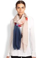 Thumbnail for your product : Cynthia Vincent Abstract Floral Oblong Scarf