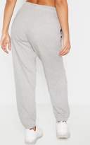 Thumbnail for your product : PrettyLittleThing Petite Grey Marl Casual Trouser