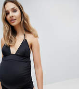 Thumbnail for your product : ASOS Maternity DESIGN Maternity Mix and Match Tankini Bikini Top with Eyelets