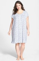 Thumbnail for your product : Eileen West 'Forget-Me-Not' Waltz Nightgown (Plus Size)