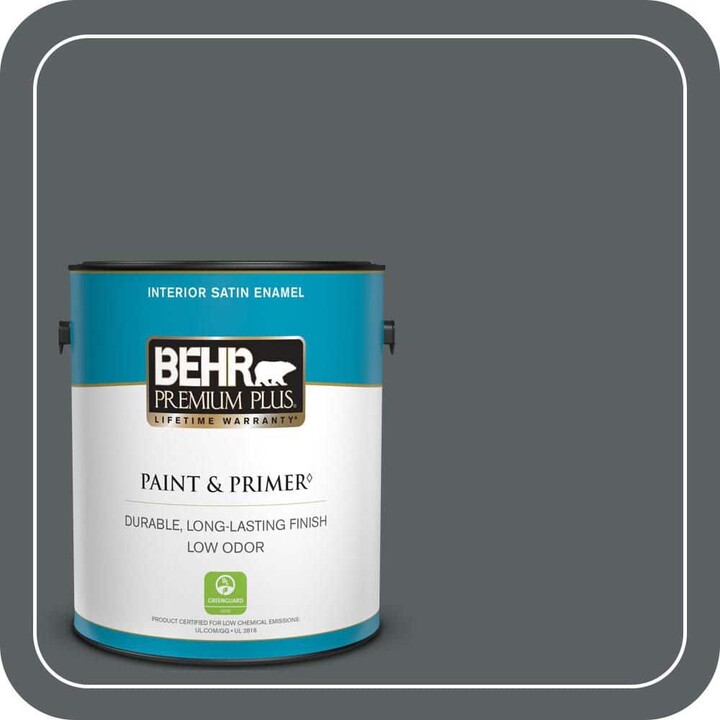BEHR PREMIUM PLUS 1 gal. #720F-6 Paramount Satin Enamel Low Odor Interior Paint & Primer