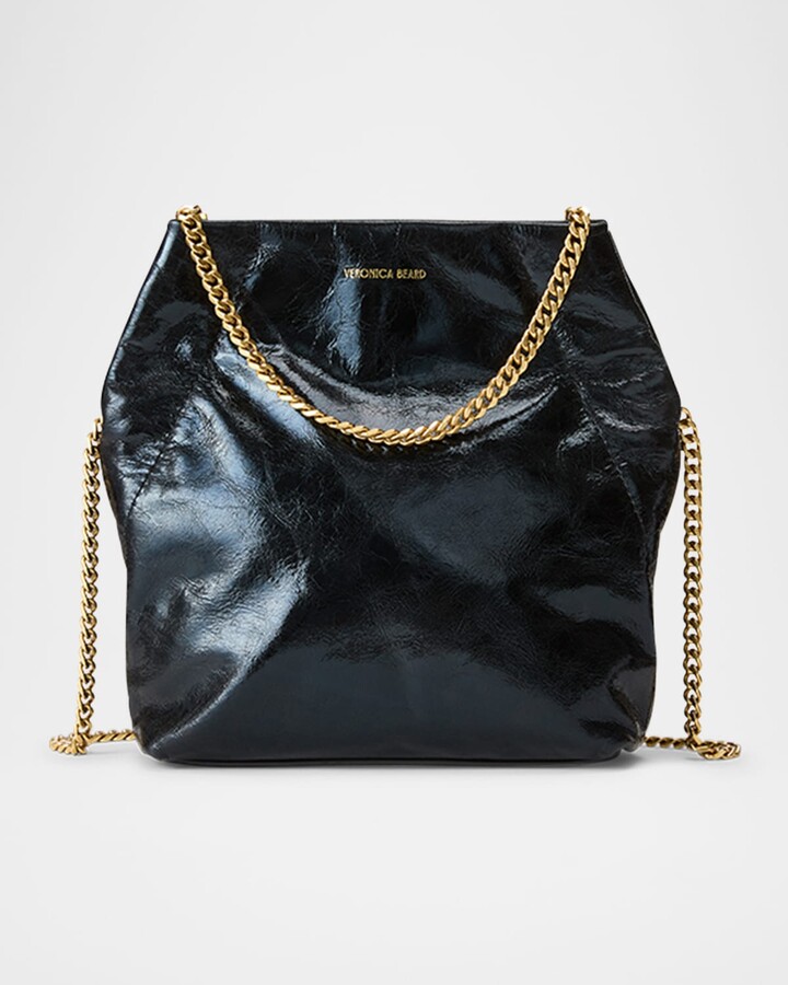 Veronica Beard Slouch Small Leather Shoulder Bag