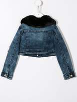 Thumbnail for your product : MonnaLisa embroidered denim jacket