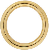 Thumbnail for your product : Versace Gold Thin Empire Greek Ring