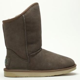 Australia Luxe Collective Cosy Taupe Double Faced Sheepskin Ankle Boots