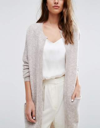 Selected Long Line Knit Cardigan