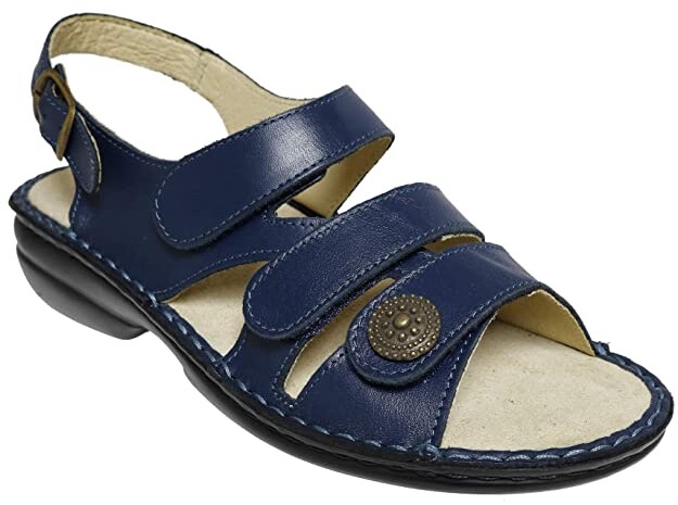 Low Heel Women's Blue Sandals | ShopStyle