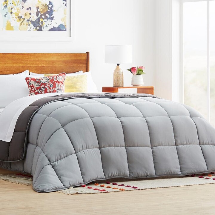 Linenspa Stone/Charcoal Stone/Charcoal Solid King Comforter