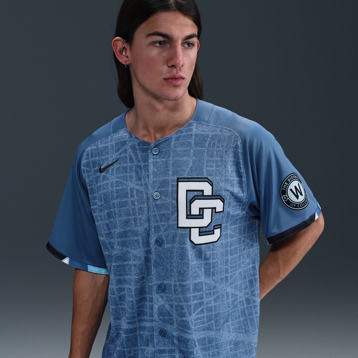 Nike Washington Nationals City Connect Men's Men's Dri-FIT ADV MLB Limited Jersey in Grey | LM250CF3WTL-1U2