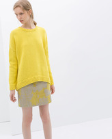 Thumbnail for your product : Zara 29489 Floral Jacquard Skirt