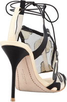 Thumbnail for your product : Webster Sophia Blake Leopard Mesh Tie Sandal