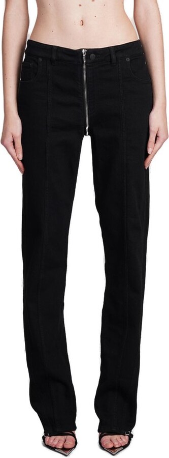 Thierry Mugler Straight-Leg Zipped Jeans