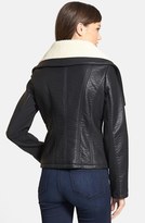 Thumbnail for your product : Sam Edelman 'Caitlyn' Faux Leather Jacket with Fleece Collar
